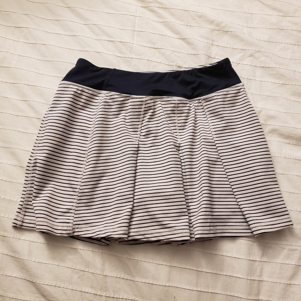 Kyodan striped pleated tennis skirt
